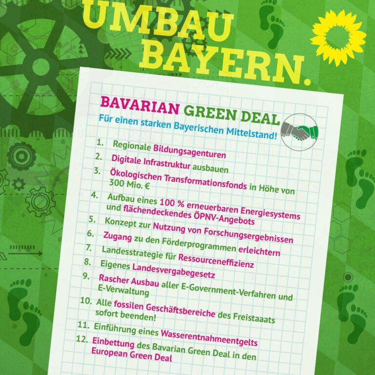 Bavarian Green Deal für den Mittelstand