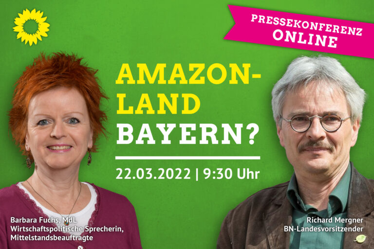 Pressegespräch: Bayern darf nicht noch mehr Amazon-Land werden!