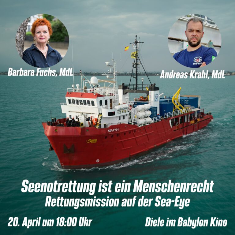 Vortrag: Seenotrettung ist ein Menschenrecht! Rettungsmission auf der Sea-Eye-4