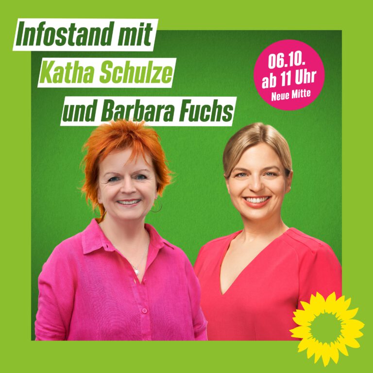 Infostand mit Katha Schulze in Fürth