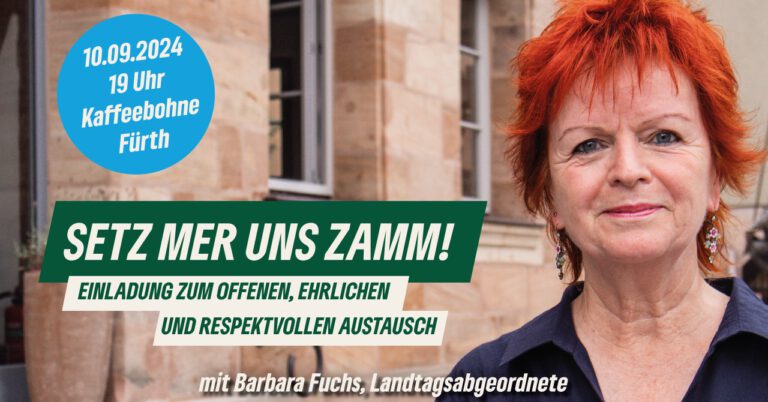 Fürth: „Setz mer uns zamm“ Stammtisch am 10.9.