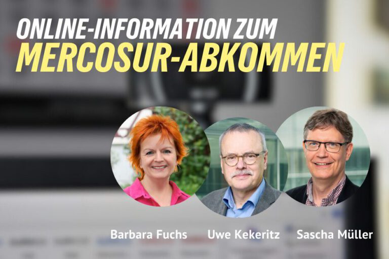 Einladung zu Online-Termin: Hintergründe zum Mercosur-Abkommen